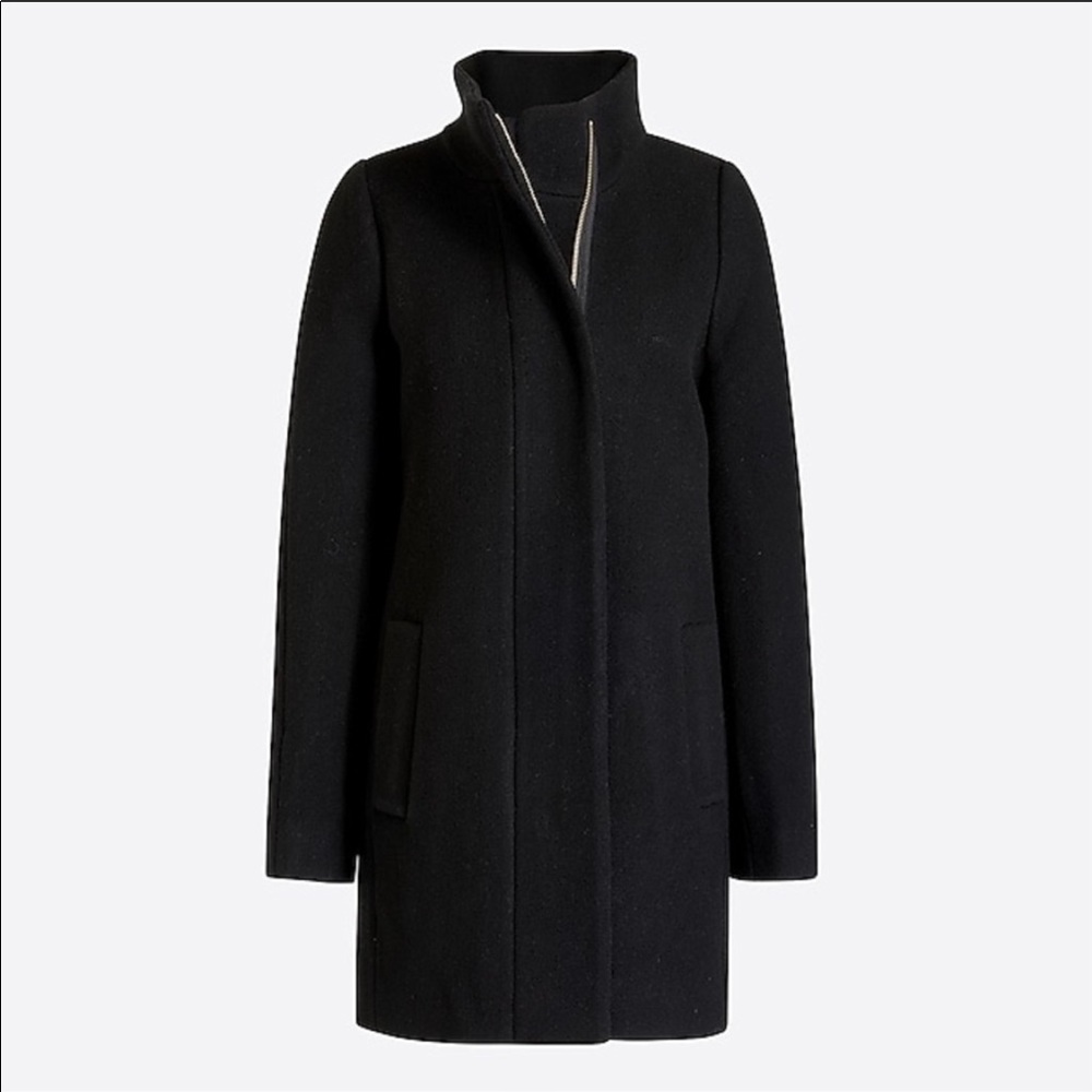 J. Crew Cocoon Coat in Stadium-Cloth Wool 2P